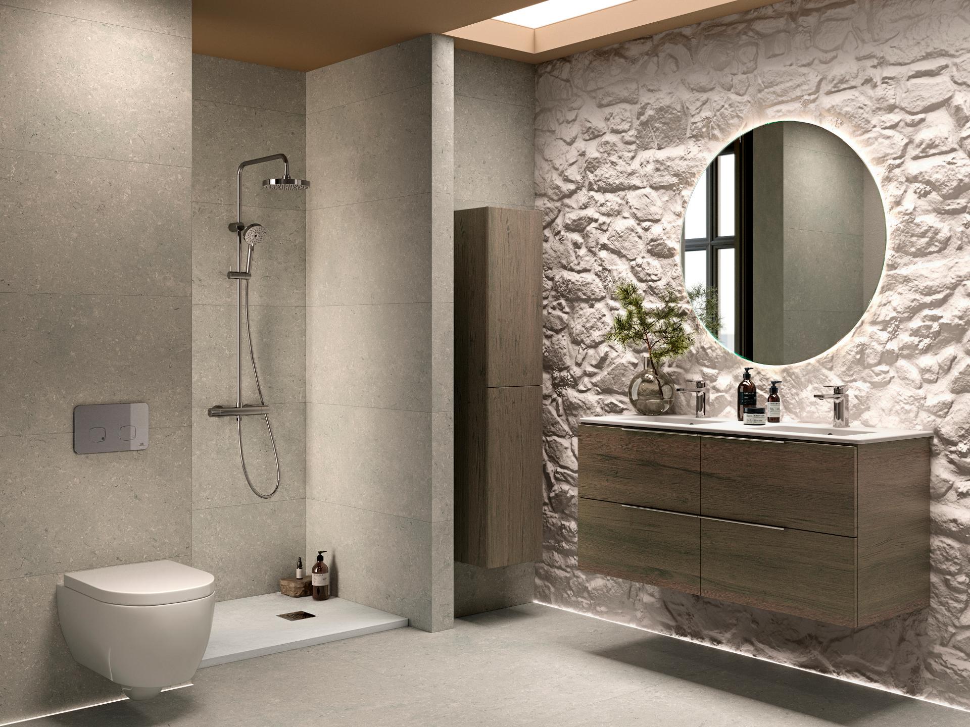Pulsador Doble Smart Line Nk Concept Cromo - Smart Line Nk Concept